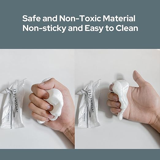 8-Pack New Type White Waterproof Sealant Mastic, Repair Sealing Clay, Quick Mending Mud for Drain Connection, Wall Hole, Air Conditioning Hole Waterproof Seal Putty