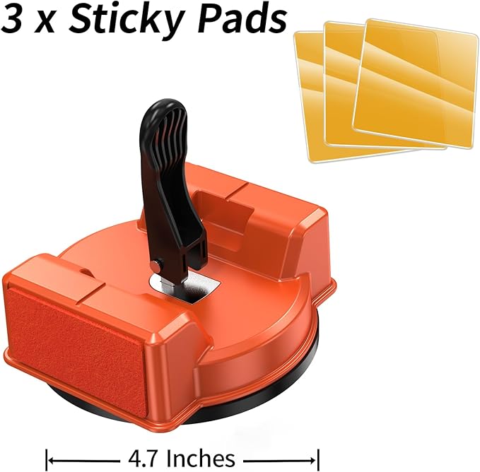 Floor Gap Fixer Tool, Large 4.7IN Laminate Flooring Tools, 3 PCS Sticky Pads for Laminate, Wood, Over 110 Pounds Load Capacity, Vinyl Floor Gap Repair Tool - Durable, Compact, Model 2D