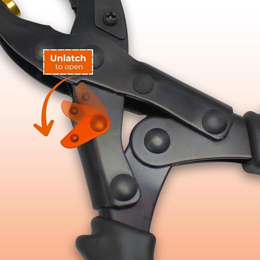 Adorox Heavy Duty Quality & Professional Design Revolving Hole Punch Pliers Kit – with Steel Ruler & File, Puncher with 6 Hole Sizes for Belts, Watch Straps, Saddles, Shoes & DIY Crafts