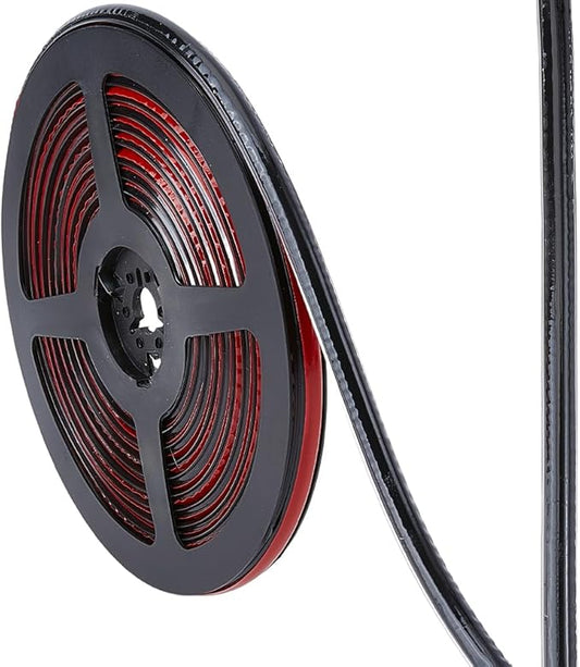 GORGECRAFT 5.5 Yard Waterproof Caulking Strip 0.3 Inch Self Adhesive Black Shower Tub Toilet Caulk Gap Tape Flexible Triangle Molding Trim Sealing Edging Tape for Stove Sink Bathroom Corner Wall Edge