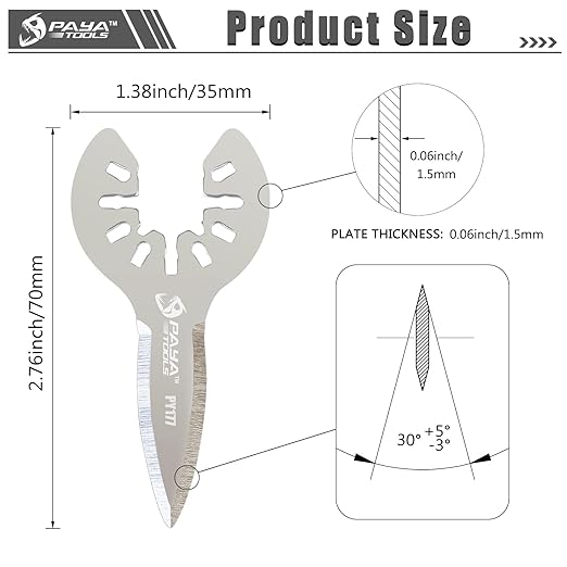 Oscillating Multi Tool Windshield Blades Car Windshield Removal Tool for Removing Caulk, Sealants and Auto Glass Glue Window Seal (2-Pack)