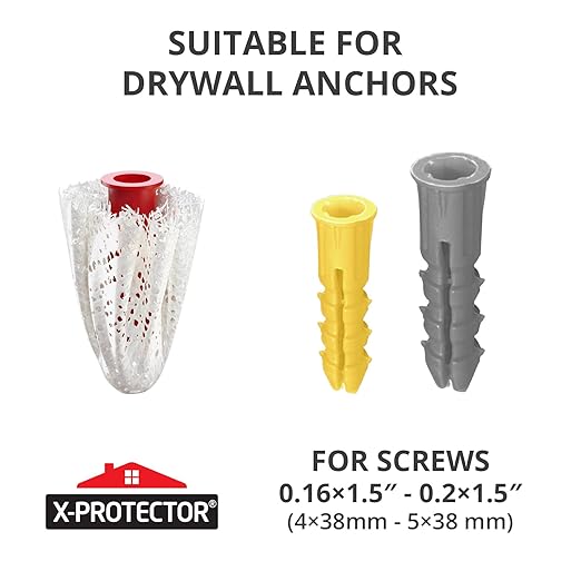 X-Protector Patches for Anchors - 20 PCS Big Size - Loose Wall Anchor Fix Pad - Dry Wall Anchor Repair Pads - Plaster Wall Anchors - Wall Anchors Repair Patches to Keep Them in Place!