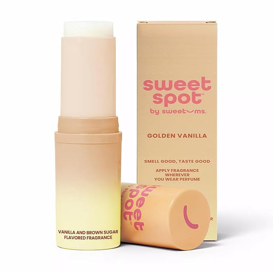 SweetSpot Flavored Solid Perfume Stick, Portable Travel Perfumes for Women, Long Lasting Fragrances, Non Sticky Formula, Natural Ingredients, Fragrance Stick (Brown Sugar Vanilla)