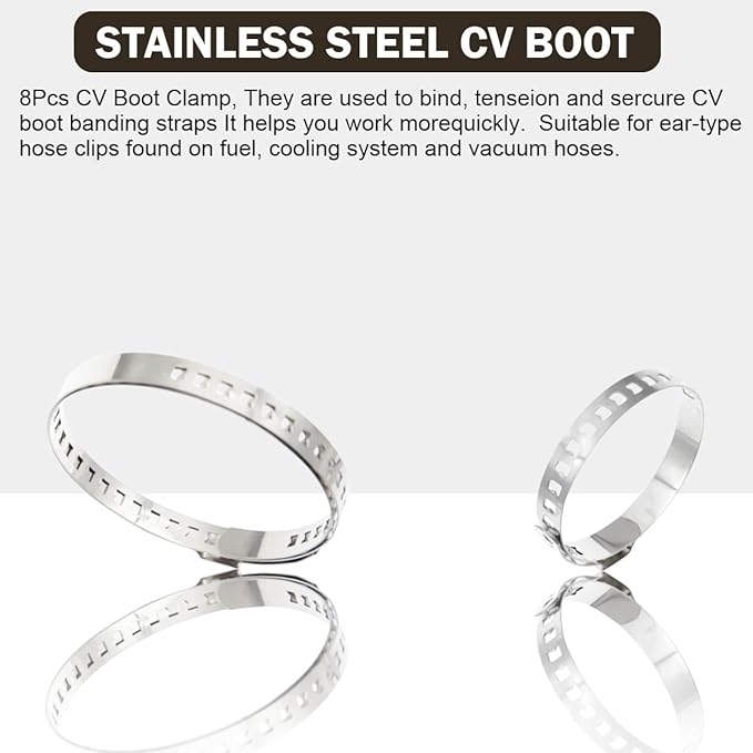 CV Joint Boot Clamp Pliers Atv Axle Boot Clamp Pliers Cv Banding Tool With 10 Crimp Bands -Ear Type Extension For Most Cars