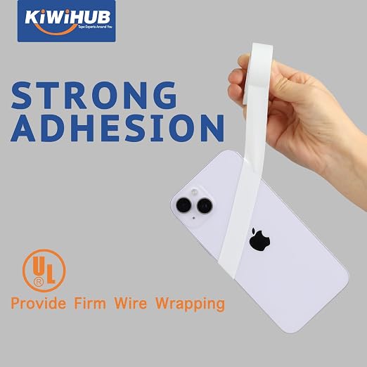 White Electrical Tape, UL Approved, 9 Pack 0.7in X 33ft, Industrial Grade Electrical Tape, Multipurpose Electric Tape for Wrapping Wiring Harness, Electric Insulating