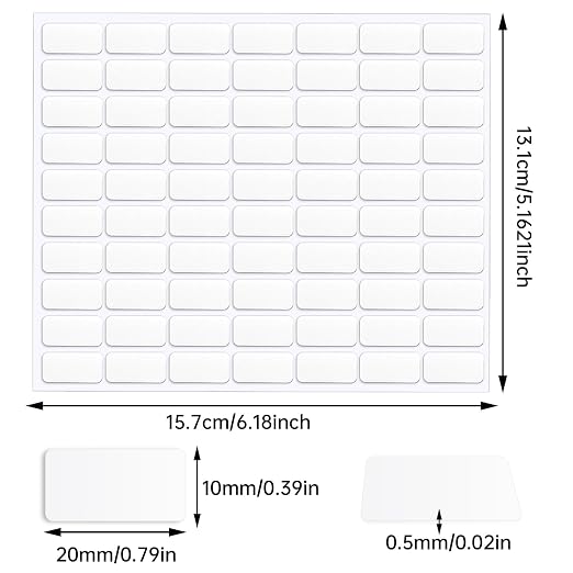 JANYUN 280 Pcs Mounting Putty, Double Sided Sticky Dots Clear Poster Putty | Removable Sticky Tack,No Trace Balloons for Wall Hanging Pictures Adhesive Putty for Home Office Crafts Decor 20x10mm