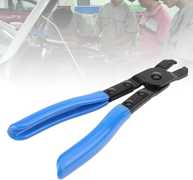 Clamp Pliers, Carbon Steel Universal Ear Type CV Boot Clamp Plier Professional Ear CV Joint Boot Clamps Band Tool Kit Auto Repair Tool Suitable for All Earless Type CVJ Boot Clamps