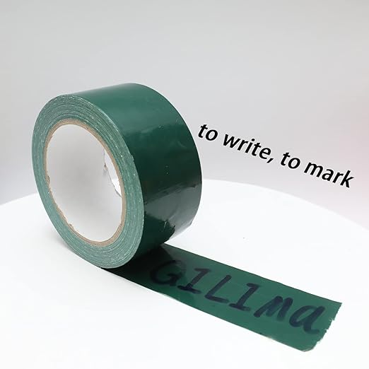 QILIMA Dark Green Duct Tape, Waterproof Duct Cloth Fabric, Professional Grade Duct Tape for Photographers,Repairs, DIY, Crafts, Indoor Outdoor Use,2 Inch X 28 Yards, Green