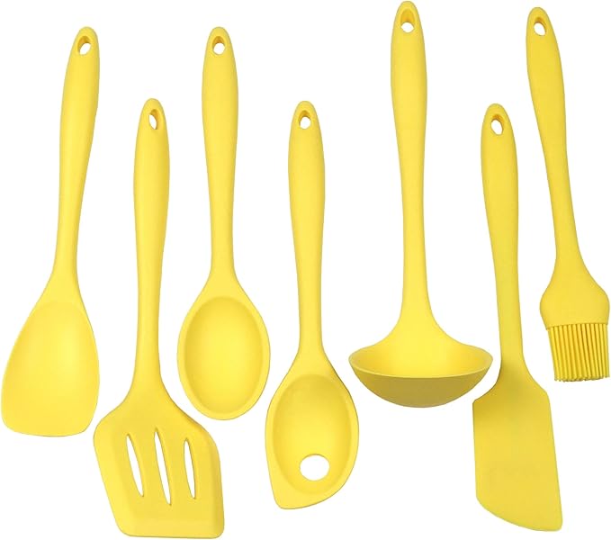 Chef Craft Premium Silicone Spoon Spatula, 11.5 inch, Yellow