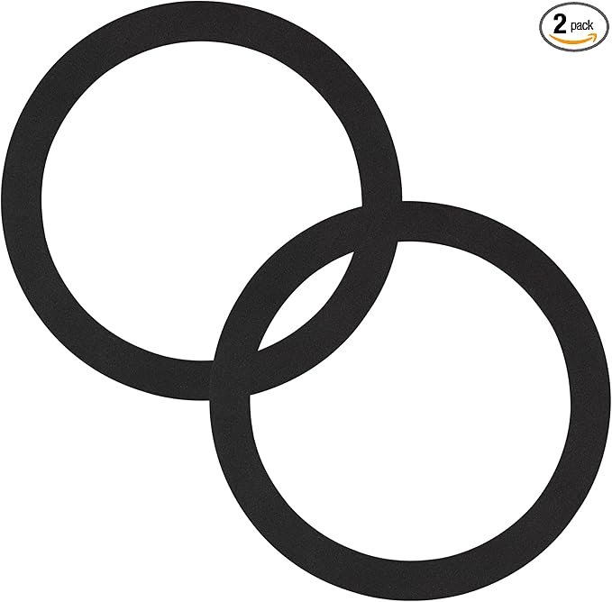 GIDDS-710001 No Putty Sink Gasket 3-3/8", Fits All Standard Drain Attachments,Self-Adhesive Kitchen Sink Drain Gasket Seal, Replaces Plumbers Putty for Sink Drain (2-Pack)