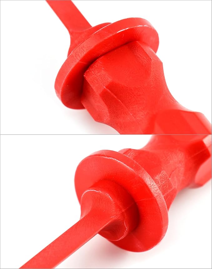QWORK Chisel Scraper, 2 Pack (7/8") Wheel Weight Remover, Non-Marring Plastic Scraper Remover Tool Kit, for Adhesive, Caulk, Gasket Decals Emblem Moldings
