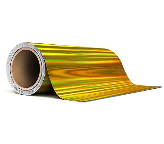 VViViD Holographic Gold Chrome Pinstripe Vinyl Tape Roll (4” x 25ft)