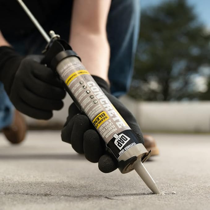DAP 7079808676 Concrete Filler, Textured Gray, 10 Ounces (Pack of 2)