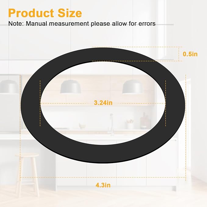 Kitchen Sink Drain Rubber Gasket for Insinkerator,Garbage Disposal Gasket Seal Ring Replacement Kit,FLG Putty Free Sink Seals,4 pcs