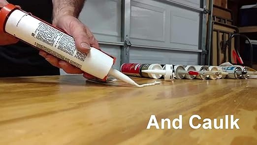 TubeANew - The Solution for Dried or Clogged Caulk Tubes (2 Packs of 5) with 50 Red Caulk Cap Condoms - Combo Pack