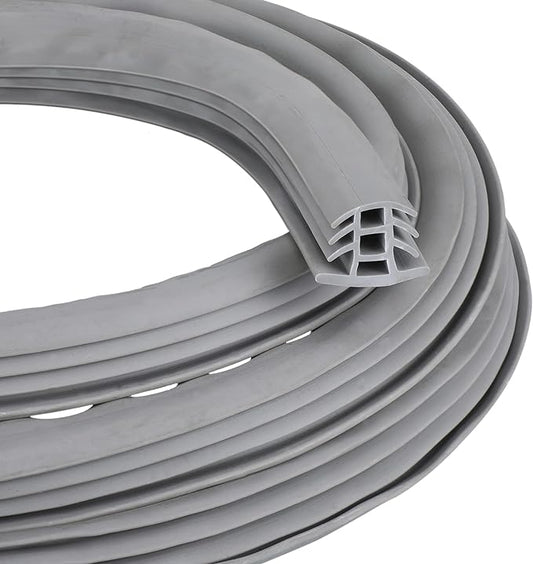 Kingdder Concrete Expansion Joint Filler Driveway Crack Filler Flexible EPDM Rubber Strip for Concrete Crack Repair Replacement Weather Aging Resistance Expansion Joint(3/4'' Wide, 25 ft Long)