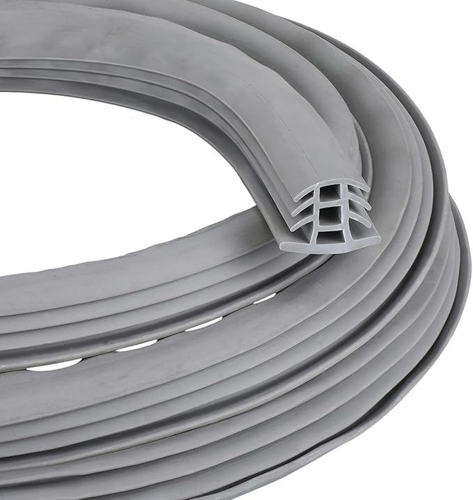 Kingdder Concrete Expansion Joint Filler Driveway Crack Filler Flexible EPDM Rubber Strip for Concrete Crack Repair Replacement Weather Aging Resistance Expansion Joint(3/4'' Wide, 10 ft Long)