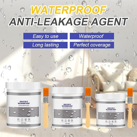 Super Strong Invisible Waterproof Anti-Leakage Agent, 2023 New Transparent Repairing Leak Waterproof Adhesive, Waterproof Insulating Sealant for Home Bathroom Roof (100g)