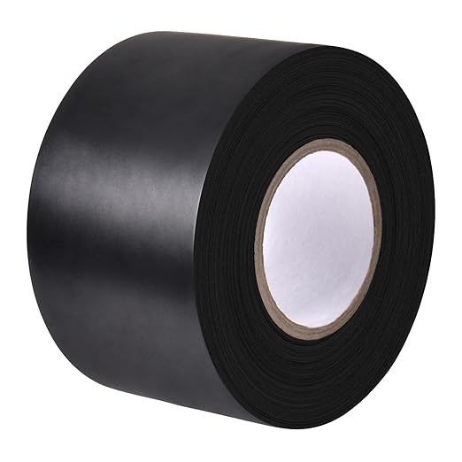 SPEEDWOX Pipe Wrap Tape PVC Black 1.9 Inch 33 Yard Vapor Barrier Tape Hose Repair Tape Self Fusing Silicone Tape Pipe Repair Clamp for Water Leaks Garden Hose Repair