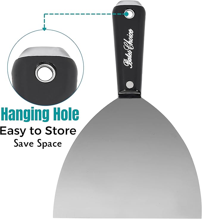 Bates 6 Inch Flexible Drywall Spackle Knife - Paint & Metal Scraper, Wall & Putty Scraper