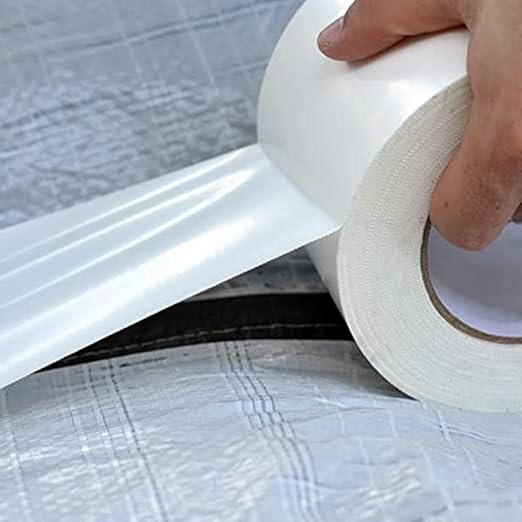 Crawlspace-DIY Vapor Barrier Tape, 12 Mil Easy-to-Use Polyethylene Moisture Vapor Barrier Seam Tape for Crawl Space, Repairs, Underlayment, Waterproof, 4" x 180', 3 Rolls