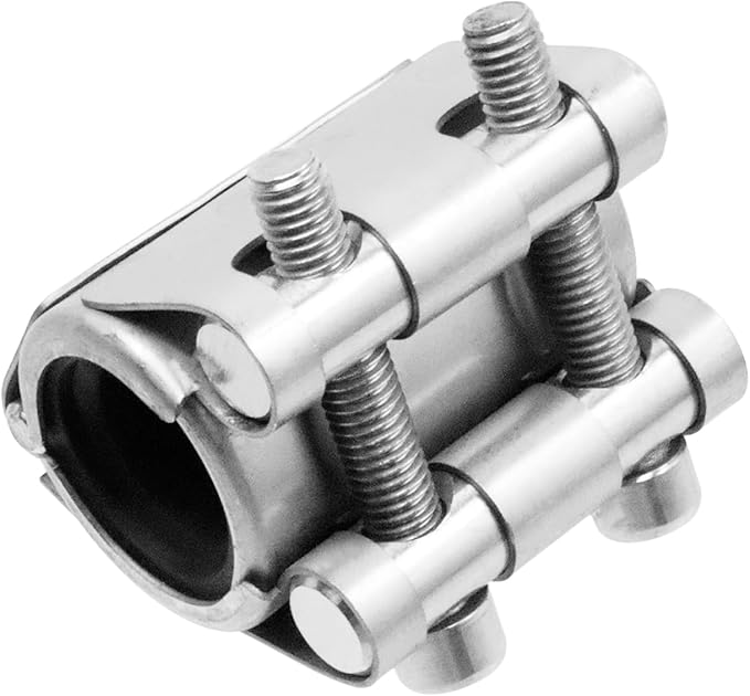 Stainless Steel Pipe Repair Clamp, Emergency Pipe Repair Kit for All Kinds of Pipeline Repair and Connection, Plastic and Metal Pipes (20mm-22mm/0.8-0.9inch)