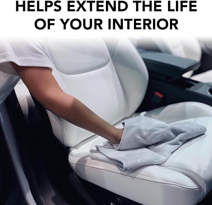 Interior Protect Conditioner for Tesla Vegan Leather Seats - Biodegradable, Superior UV Protection for Tesla Cleaning Products Interior, for Tesla Model 3 Y S X Car Accessories 2025
