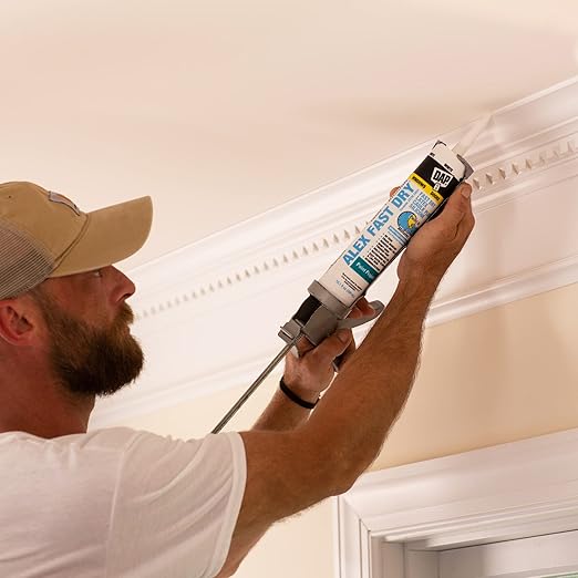 DAP 18425, White Caulk, 10.1 oz, 10.1 Fl Oz, Whites