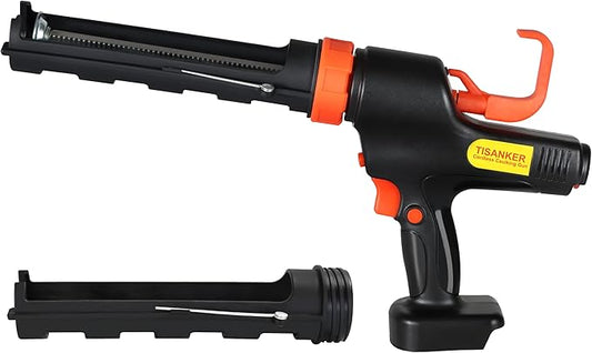 5500N Cordless Caulking Gun, High Power 6-Speed Control, 1200 ml/min Fast Dispensing, Anti-Drip System, 10oz/300ml, Compatible with Makita 18V & DEWALT 20V MAX, Tool Only (Battery Not Included)