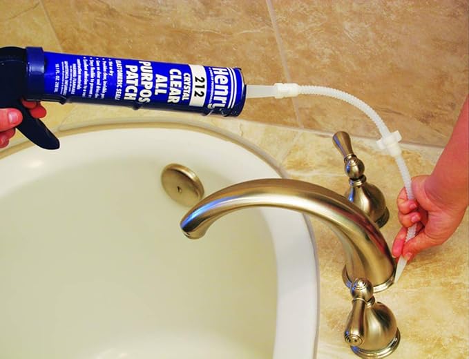 Ready America Flextension Caulking Tube Tip, Reusable and Removable Caulk Gun Nozzles for Hard to Reach Areas, Bends up to 180 Degrees, Caulking Tips, 3- Count (Pack of 1)
