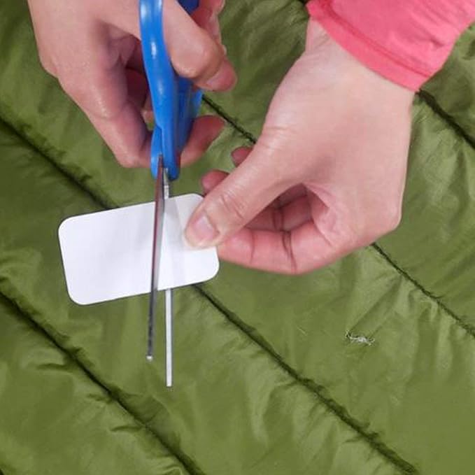 GEAR AID Tenacious Tape Mini Patches with Compact Pocket Case to Repair Holes and Tears in Micro Down Jackets, Vests, Tents, Rain Gear, and Outdoor Gear, 12 Patches (6 Clear, 6 Black)