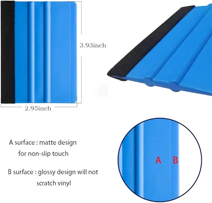 tiptopcarbon Wallpaper Smoothing Tool with 8 Inch Scraper for Contact Paper Adhesive Vinyl 10pcs/Pack