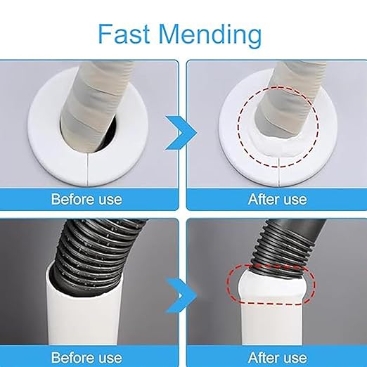 4-Pack White Seal Putty Waterproof Duct Seal Repair Sealing Clay, Quick Mending Mud for Drain Connection,Air Conditioning Hole, Wall Hole