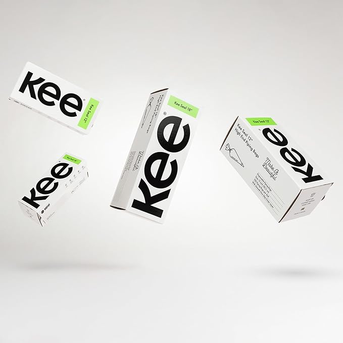 KEE-SEAL Disposable Pastry Bags, Piping Bag with Grip Tight Outer Surface, Smooth-Flow Interior, Easy Tear Perforation, Convenient Dispenser Box, 12-Inch, Clear