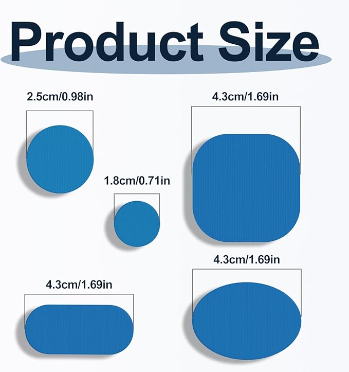 Self-Adhesive Nylon Patches Tent Repair Kit – Outdoor Gear Tenacious Repair Tape, Waterproof Fabric Patches for Clothes, Tent, Down Jacket, Backpack (45pcs, Sky Blue