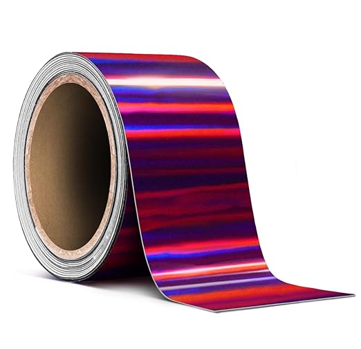 VViViD Holographic Purple Chrome Pinstripe Vinyl Tape Roll (2” x 25ft)