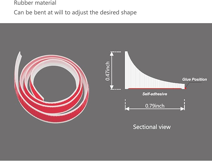 39-inch Shower Threshold Water Dam,Keep Water In Shower or Countertop Dry, Apply Toapply To Countertop, Shower, Bathroom, Bathtub Self Adhesive Caulk Seal Strip Edge （Translucent）