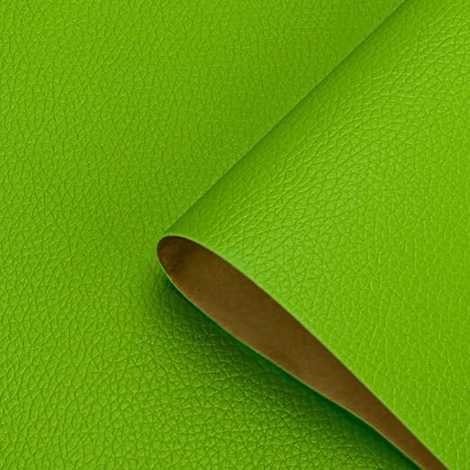 Self Adhesive Leather Repair Patch, 12 x 54 inch Vinyl Leather Repair Patches Kit for Furnitures, Car Seats, Couches, Sofas, Chairs, (Green)