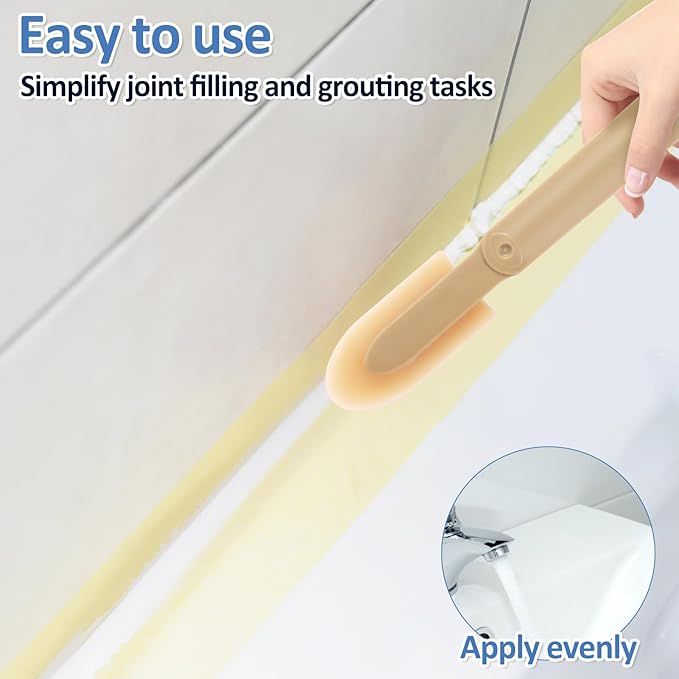 UKQRRTC 8Pcs Rubber Caulking Tool 4 Size Set Smooth Grout Sealant Caulking Tool Rubber Spatula Spreader Grout Sealer Applicator Smoothing Finger Finisher Grout Caulk Finishing Tool