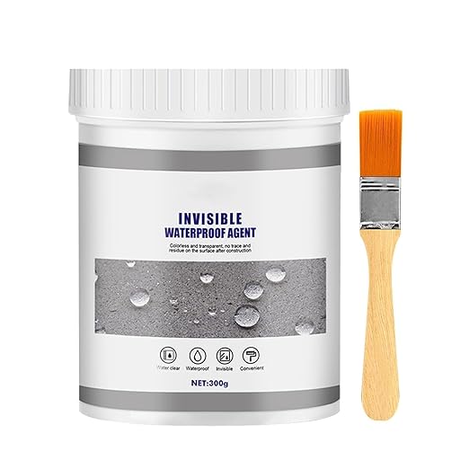 Upgrade Invisible Waterproof Agent, 2026 New 300g Super Strong Invisile Waterproof Anti-Leakage Agent, Transparent Watertight Insulating Sealant for Home Bathroom Roof