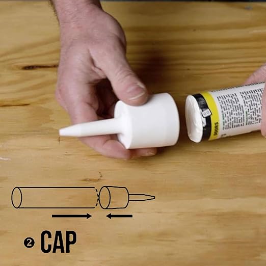 TubeANew XL Large Caulk Tube Saver - Repair and Reuse Dried or Clogged Tubes 5 Pieces for Large Caulk Tubes 28 oz. 900 ml.