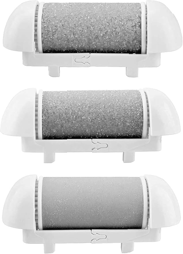 3 Different Replacement Roller Head for IWEEL/CIVYPRO/OTAZWA/ADAMPARK/ZIKILLYA/ELMCHEE/NICEBIRDIE Foot File Pedicure Tools for Feet Callus Shaver Pedicure kit for Cracked Heels and Dead Skin