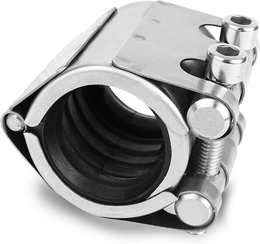 Pipe Repair Clamp Kit -1 Inch 33mm-36mm High Pressure Resistant Pipe Coupling Clamp for Plastic&Metal Pipes, Emergency Duty Leak Sealer with Stainless Steel, Quick Fix for Water/Gas/Oil Lines
