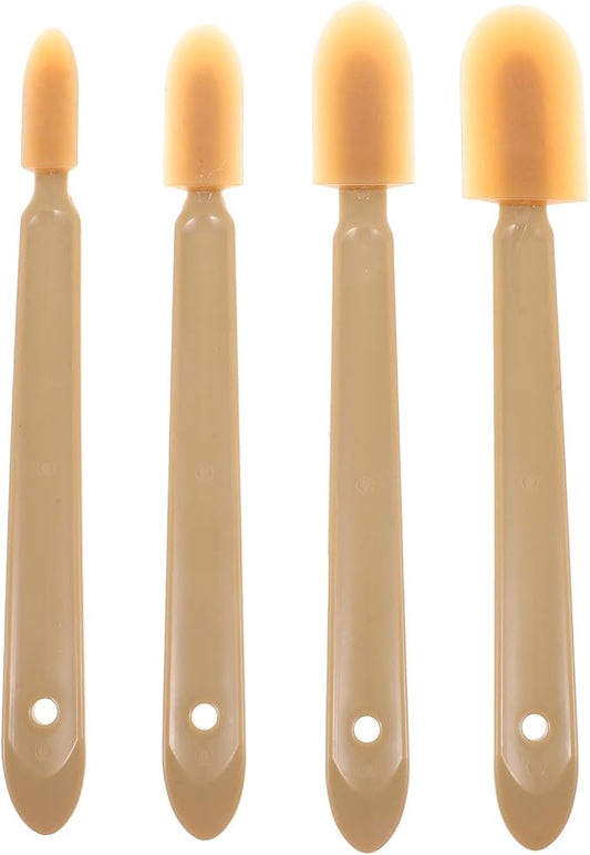 jojofuny 4-Piece Caulking Tools Set with Extended Handles Silicone and Plastic Caulk Finishing Kit for Wall Glass Seam Smoothing and Gap Filling