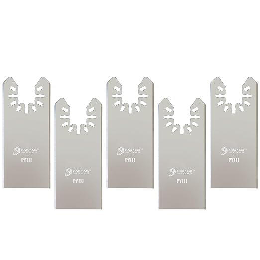Rectangular Flush Universal Oscillating Caulking Cutter, Multitool Scraper Blades for Caulk Adhesive Sealant Removal (5-Pack)