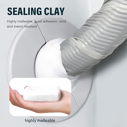 Waterproof Sealant Mastic, 2025 Upgrade Waterproof Repair Sealing Clay, Cement Crack Filler,Quick Mending Mud for Drain Connection, Wall Hole, Air Conditioning Hole (6)