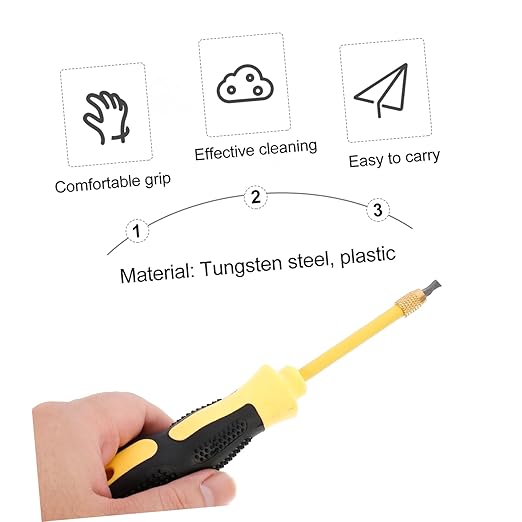Artibetter 1pc Tungsten Caulk Remover Tool 7.28In Grout Removal Tool for Tile Seam Cleaning Lightweight Grip for Bathroom and Floor Grout Cleaner