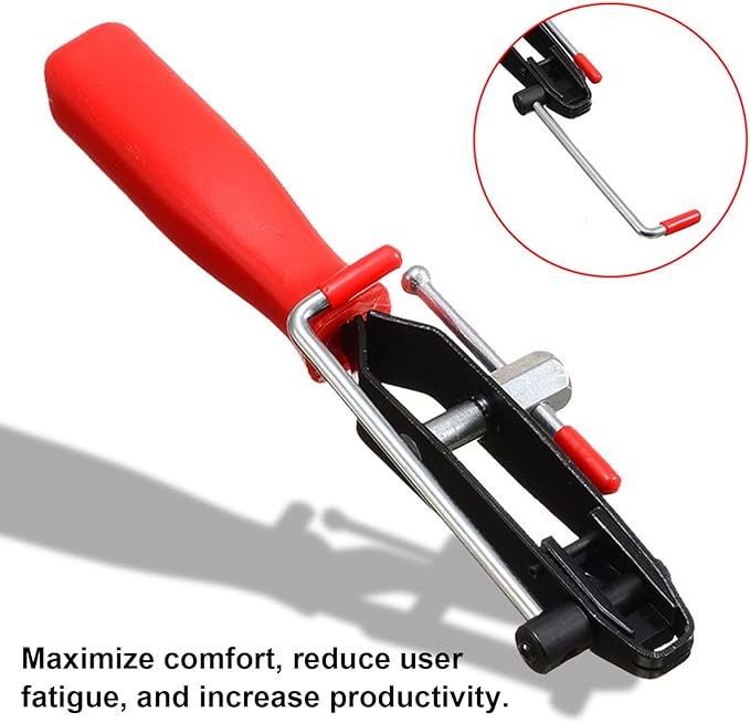 Dickno 2-Piece CV Boot Clamp Pliers Kit, Heavy Duty Universal Ear CV Axle Boot Clamp Pliers for Car, ATV, UTV (Red)