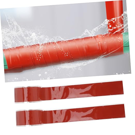 Leak Stop Tape Silicone Rubber Seal Tape for Pipe Repair Self Adhesive High Pressure Resistant for Plumbing and Outdoor Use Red