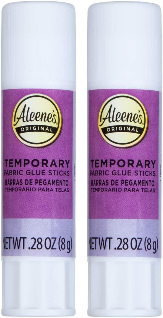 Aleene's No-Sew Temporary Fabric Glue Sticks, .28oz 2-Pack